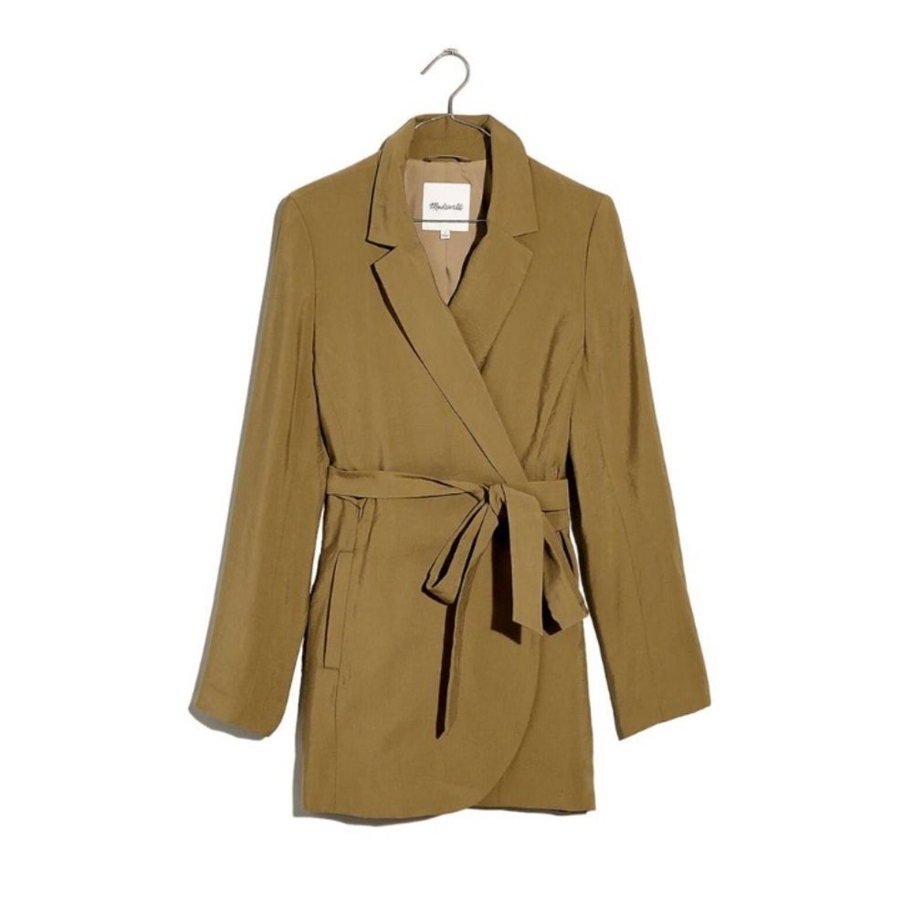 Madewell Drapey Tie Waist Blazer Small